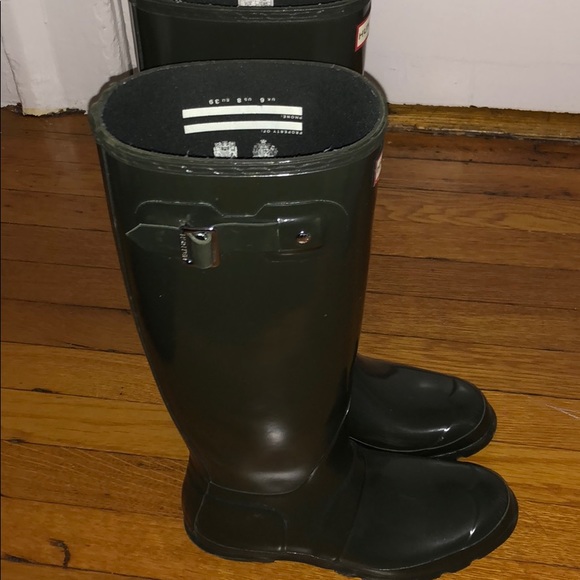 Hunter Green Tall Classic Hunter Rain/Snow Boots - Picture 2 of 3